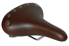 Cruiser City Bike Fahrradsattel Sattel mit Nieten und Federn Vintage Brown