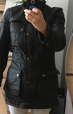 damen bellstaff leichtsteppjacke gr.34/36 schwarz ohne gürtel