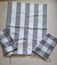 Grau kariertes Bettwäsche