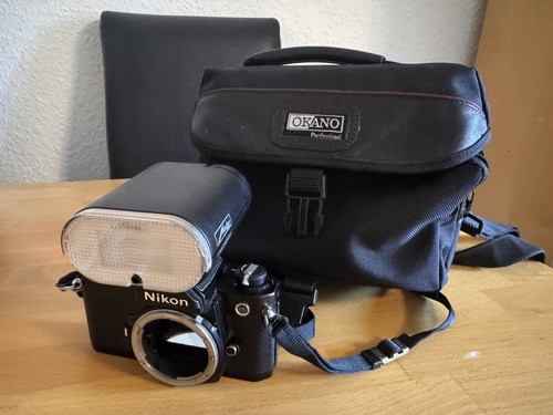 Nikon schwarz analogkamera - nikon,
