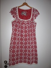 BLUTSSCHWESTER Strickkleid Damen Kleid Gr. S, rot-weiß Casual-Look
