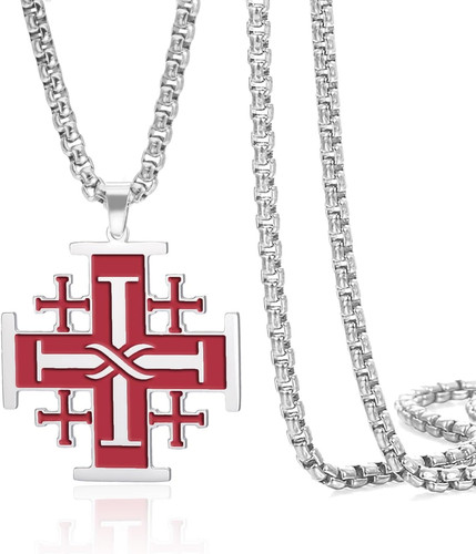 Jerusalem-Kreuz-Halskette