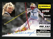 Christa Kinshofer Güthlein Autogrammkarte  Original Signiert Ski Alpine +G 46202