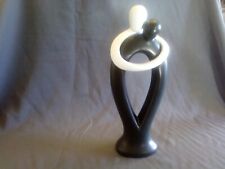 Statue verliebtes Paar Schwarz & Weiß - Dekoration  - Deko Figur Liebe