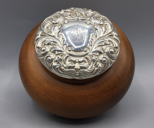 Silber waschtisch glas - silber, deckel