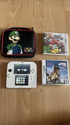 Nintendo 2ds weiß super - 2ds, weiß+super