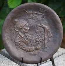 VINTAGE Bronze Navajo Madonna
