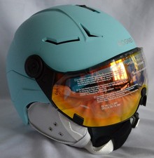 BOGNER KITZBÜHEL SKIHELM mit VISIER SKI DAMEN HELMET MINT 595 € Gr M 56-58 NEU