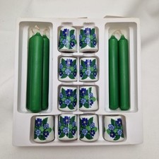 Kerzenständer Funny Leuchter Retro Porzellan Grün 10 Kerzenhalter 70er Prilblume