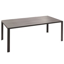 B-Ware Alu-Esstisch MCW-N40, Tisch Gartentisch, wetterfest 180x80cm, anthrazit