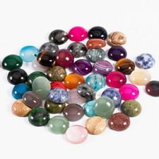 2|10 Edelstein Cabochons 12 mm
