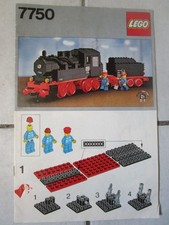 Lego Anleitung Bauanleitung Eisenbahn Train 12V 7750 Dampflok