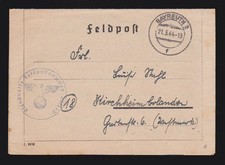 296. Infanterie-Division. Bobruisk,Rußland. Feldpost-Faltbrief  Text 17. 5. 1944