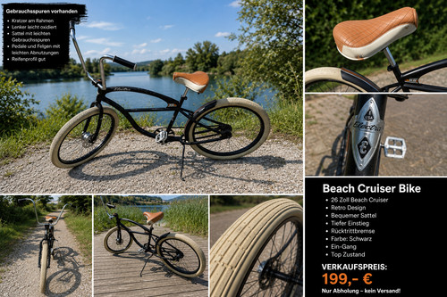 Beach cruiser bike neuwertig - bike,