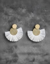 🌿 Boho Ohrringe mit Fransen