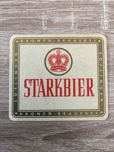 Bieretikett kronenbrauerei - bieretikett,