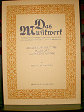alte Noten Das Musikwerk außereuropäische Folklore und Kunstmusik M. Schneider