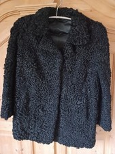 Pelzjacke, Persianer, schwarz