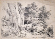 Romantische landschaft grotte - landschaft,