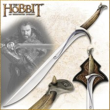 United Cutlery Der Hobbit Orcrist Schwert Thorin Eichenschild UC2928 HDR WIE NEU
