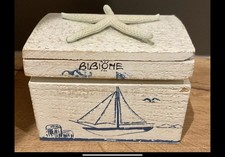 BIBIONE Dekotruhe - Strandtruhe - Meerdeko - Muscheln