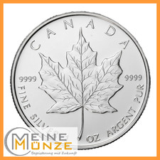 MAPLE LEAF 1 Unze oz Silber