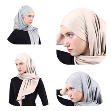 Fertig Kopftuch SPORT Schal BONE Bonnet HIJAB Esarp Turban Tesettür Praktisch
