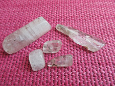 Kunzit Trommelsteine und Handschmeichler, Gewicht insg. ca. 21 g