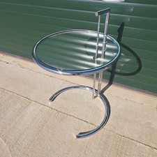 Beistelltisch Chrom & Glas