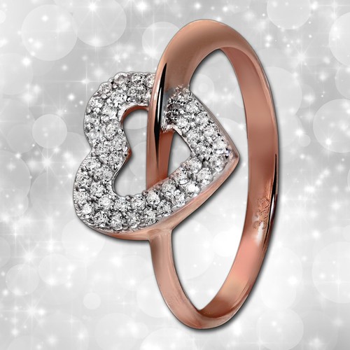 Damen ring herz 56 333er - ring,