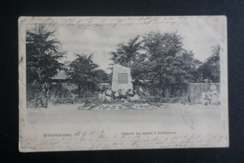 Wilhelmshaven denkmal des - ak,