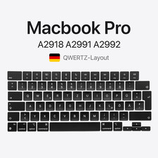 Taste & Scharnier MacBook Pro 2023 M3 Pro Max A2918 A2991 A2992 DEUTSCH QWERTZ