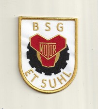 gestickter Aufnäher -  BSG Motor Ernst Thälmann Suhl - Fussball  - DDR  Oberliga