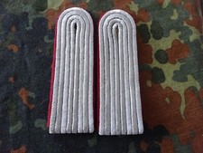 75) Org. DDR NVA Dienstgrad Offizier 1 Paar Artillerie ziegelrot Raketentruppe