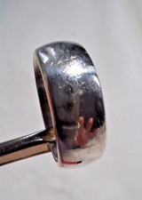 Ring Silber 925 LS massiv schwer Bandring schlicht unisex Gr. 55 / 17,5 mm