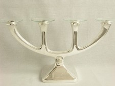 VIERFLAMMIGER LEUCHTER  STERLINGSILBER  ART DECO STIL  KERZENLEUCHTER GRIMMINGER