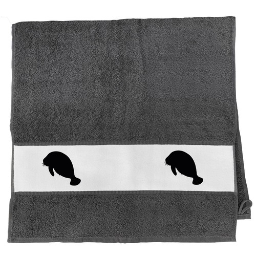 Handtuch seekuh silhouette - seekuh,