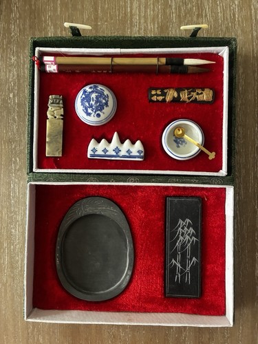Chinesisches kalligrafie set - chinesisches, kalligrafie-set