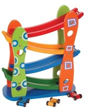 Autorennbahn "Zig Zag" Autorennbahn Rennbahn Kinderrennbahn Aus Holz Kinder Jung