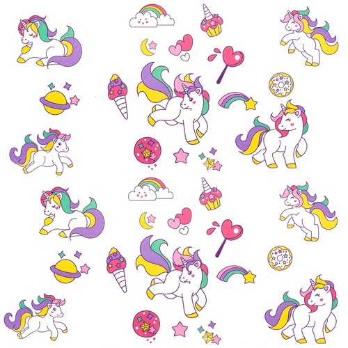 Einhorn sticker tattoo - sticker, i