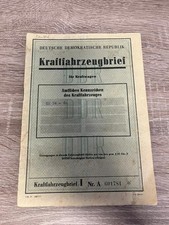 DDR KFZ Brief Kraftfahrzeugbrief IFA S4000-1  Bj.1968 Umbau auf W50 Achsen