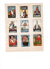 9 alte Reklamemarken für Crystall-Gummi-Sauger für Kinder (Baby Kleinkind Milch)