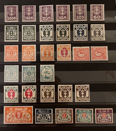 Danzig briefmarkensammlung lot - danzig,