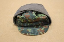 Original BW-Wintermütze, gefüttert, flecktarn, gebraucht, Gr. 57, #34