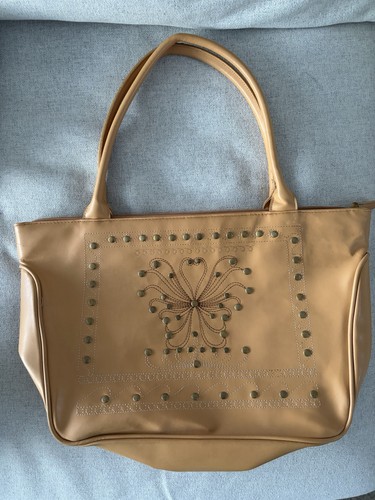 Vintage leder shopper tasche - vintage,