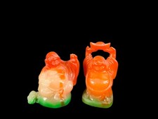 Miniatur Resinguss - Lachender Buddha - 2 Stück - 5,5 cm