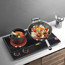 Doppelkopf-Elektroherd Tischplatte Elektrische Kochplatte Elektrischer Kochherd