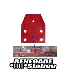 Jeep Willy MB Ford GPW Stahlplatte hinten am Rahmen Abschlepphaken 42-45