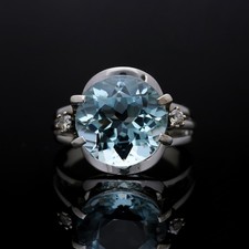 Aquamarin Ring Brillanten
