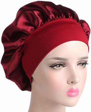 1 Stück Silk Bonnet,Seidenhaube Schlafhaube,Satin Haarhaube Bonnet,Schlafmütze N